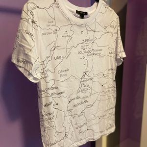 3 for $20 - White World Map Travel Adventure Shirt